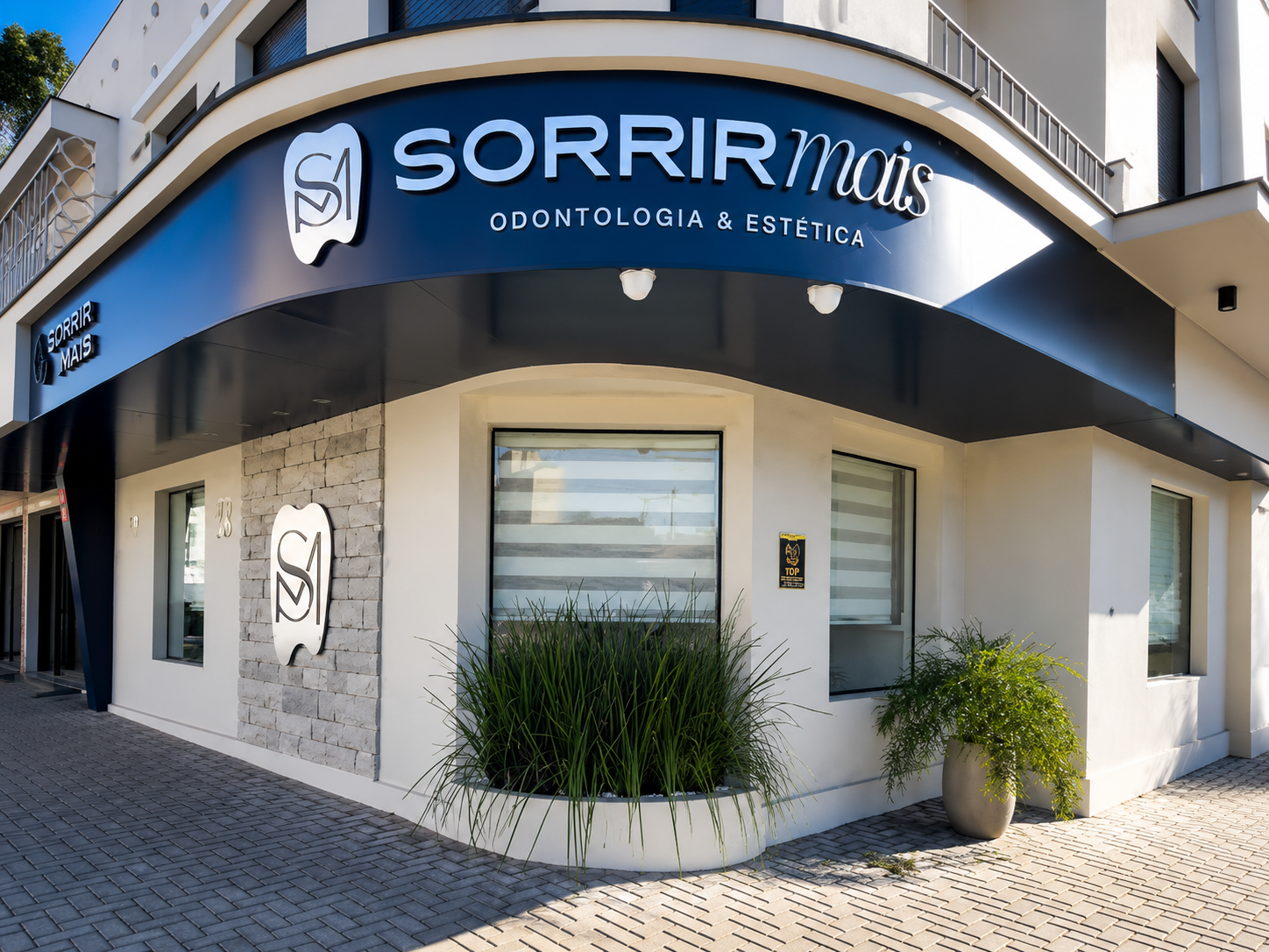 Fachada da Sorrir Mais em Guaíba/RS